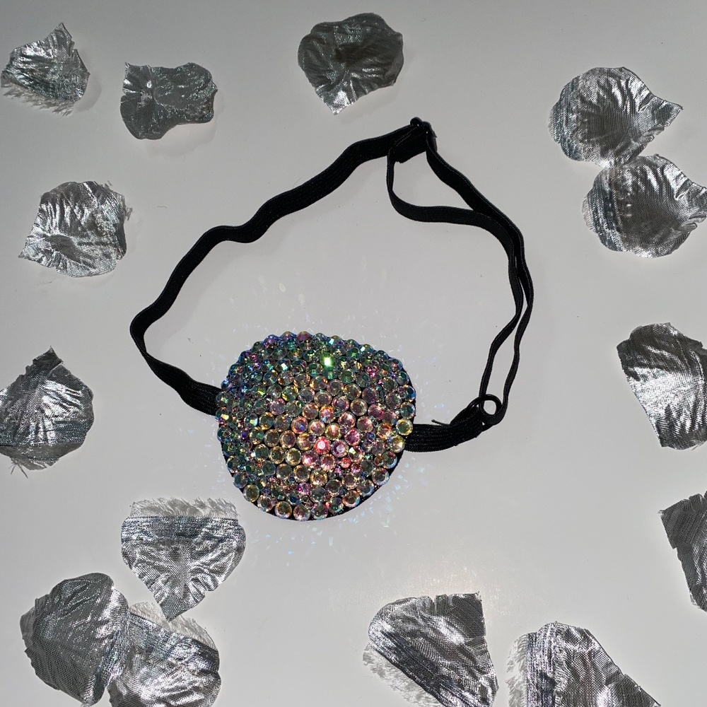 AB Crystal Black Medical Padded Eye Patch Cover Up